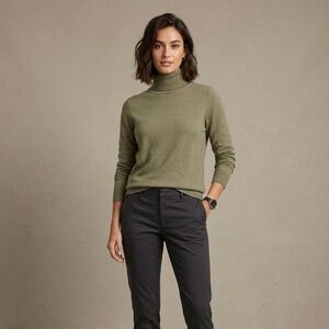 Code Bleu Cotton-Cashmere Turtleneck | Size Medium
